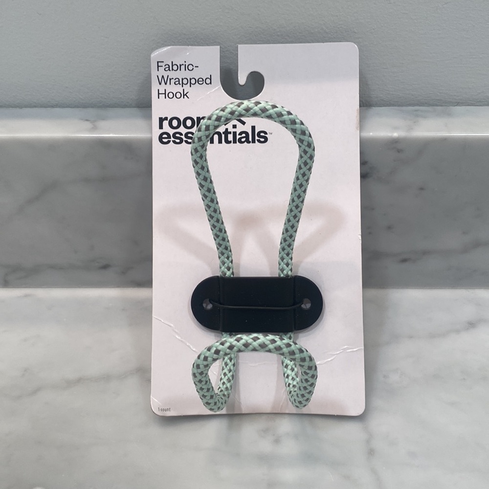 NWT Room Essentials Mint Green Fabric Wrapped Hook